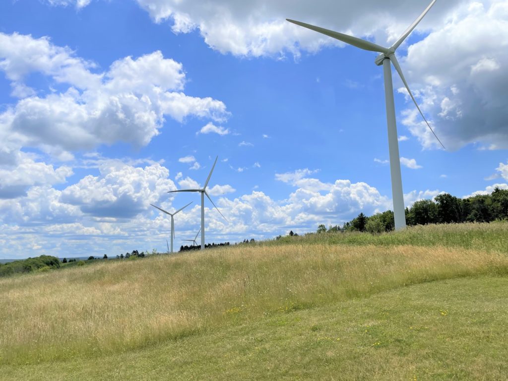 Greenbacker wind power turbine