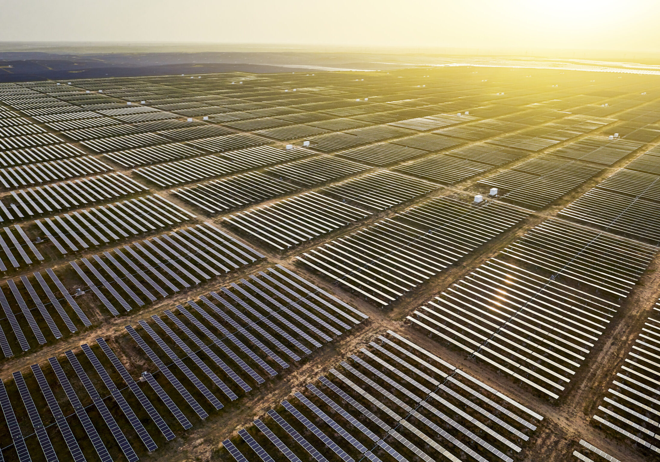 Aerial Photography Outdoor Large-scale Photovoltaic Base Power Station