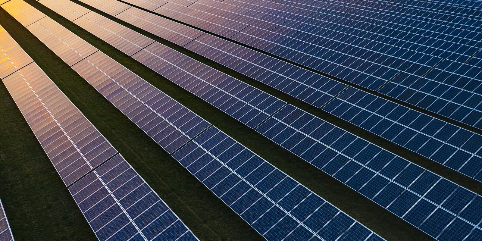 Solar panels dark